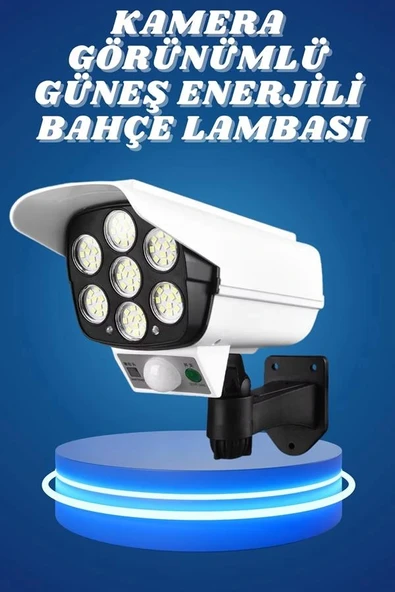 Bahçe Aydınlatması Hareket Sensörlü Led Aydınlatma Kamera Görünümlü - Resim 2