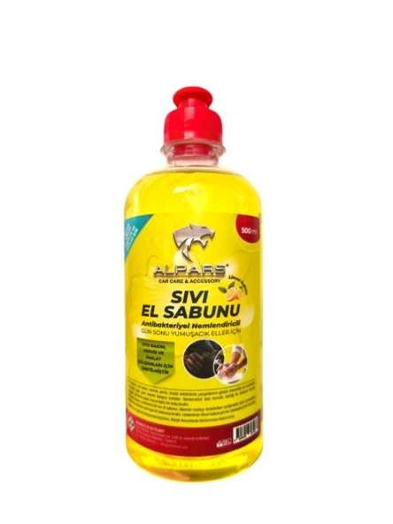 ALPARS İmalat Bakım Tamir Servis Çalışanları İçin Sıvı El Sabunu Nemlendiricili 500 ml Limon Kokulu ürün görseli