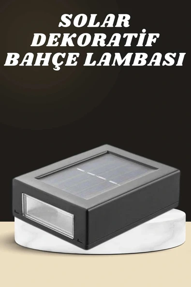 Dekoratif Duvar Lambası Solar Güneş Enerjili Bahçe Aydınlatması ürün görseli