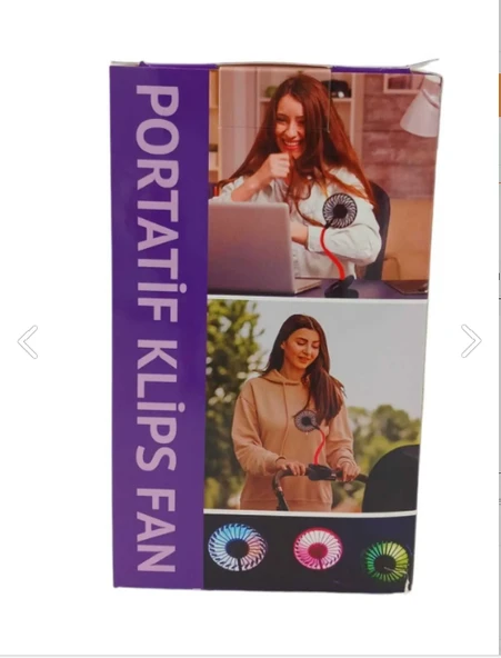 Portatif Işıklı Mini Klipsli Fan - Resim 3