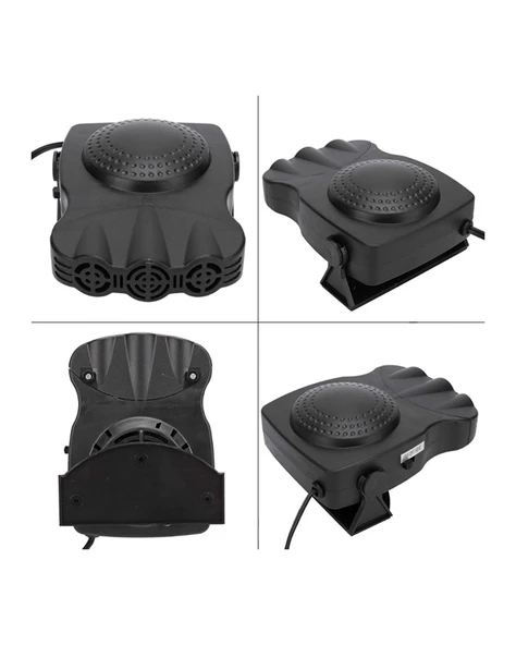 12V Araç Fanı & Isıtıcı | Ön Cam Buzu Çözücü, 360° Ayarlanabilir Başlık, Anında Sıcaklık - Resim 3