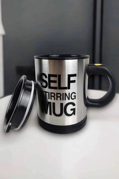 Yazılı Mug Kupa Karıştırıcı Özelliği Ve Paslanmaz Çelik - Resim 3