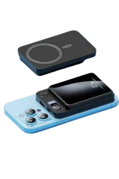 Magsafe Hızlı Şarj 10.000 Mah Wireless Şarj Powerbank Android ve İOS Uyumlu - Resim 5