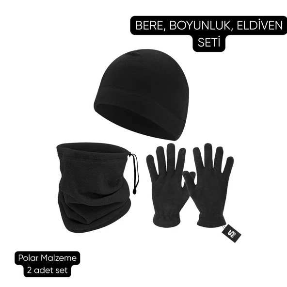 Çiftlere Özel Kışlık Hediye Seti - Bere, Eldiven, Boyunluk ve Termos - Resim 2