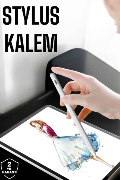 Tablet Kalemi Stylus Pen Dokunmatik Kalem Android Ve İOS Uyumlu Şarjlı ürün görseli 1