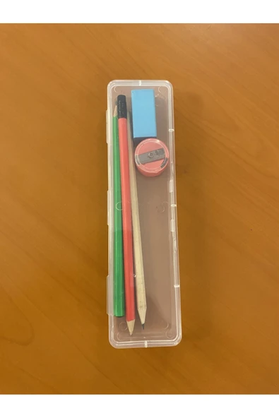 Ark Plastik Kalem Kutusu Şeffaf - Resim 2