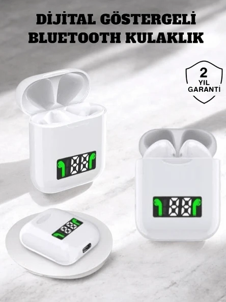 Dokunmatik Kontrol ve LED Göstergeli TWS Bluetooth Kulaklık ürün görseli 1