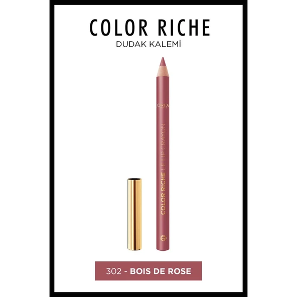 L'Oréal Paris Color Riche Dudak Kalemi - 302 Bois de Rose ürün görseli 1