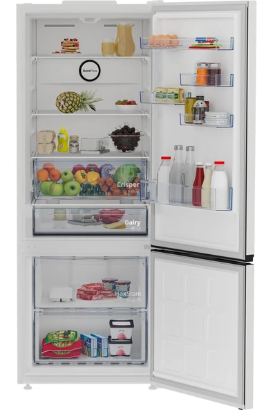 Beko 670475 MB E 475 lt No Frost Kombi Tipi Buzdolabı Beyaz - Resim 3
