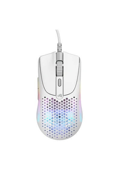 Glorious Model O 2 Mini Kablolu RGB UltraLight Gaming Mouse 26K DPI 49g – Mat Beyaz ürün görseli 1