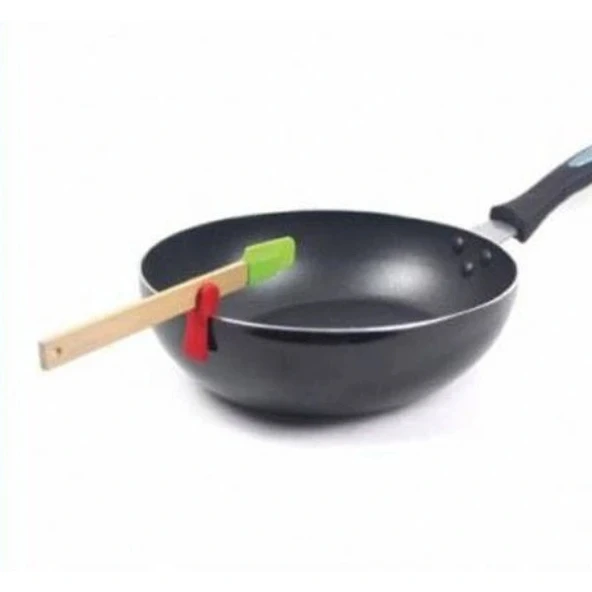 Silikon Tava Kaşık Tutacağı 3'lü Paket - Resim 3