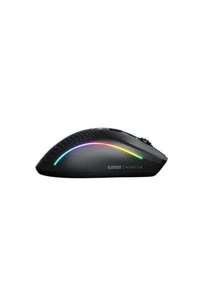 Glorious Model D 2 Kablosuz RGB Ergonomik Gaming Mouse 26K DPI 66 g – Mat Siyah - Resim 2