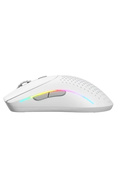 Glorious Model O 2 Mini Kablosuz RGB UltraLight Gaming Mouse 26K DPI 57g Mat Beyaz - Resim 5