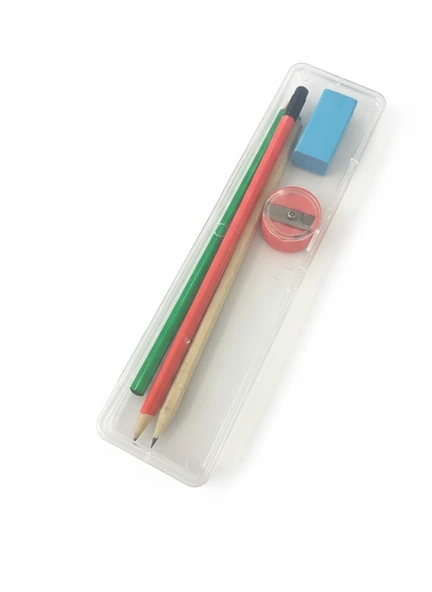 Ark Plastik Kalem Kutusu Şeffaf ürün görseli