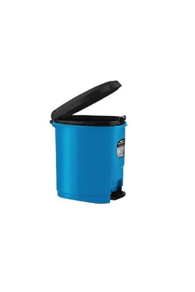 Ark Pedallı Renkli Plastik Çöp Kutusu 32x31x21 cm 9 Lt. ürün görseli