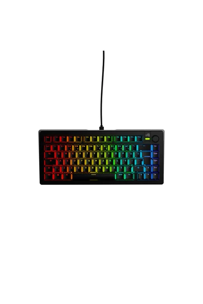 Glorious GMMK3 75% Fox Linear RGB Kablolu Mekanik Modüler TR Gaming Klavye – Siyah ürün görseli 1