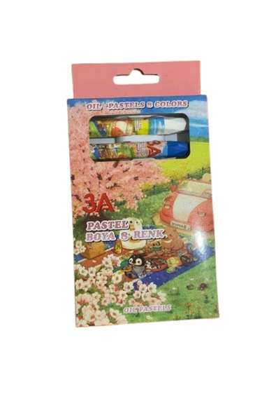 3A Pastel Boya 8 Renk 2 Adet Fiyatıdır - Resim 2