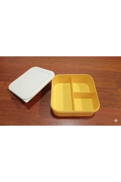 Ark Kare 3 Bölmeli Plastik Saklama Kabı ürün görseli