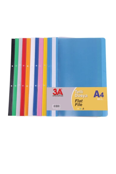 3A Telli Dosya 20 Adet Lacivert ürün görseli