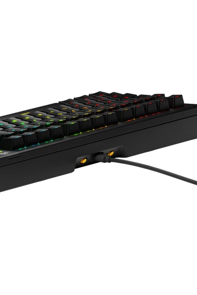 Glorious GMMK3 75% Fox Linear RGB Kablolu Mekanik Modüler TR Gaming Klavye – Siyah - Resim 3