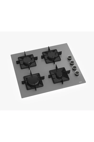 Ferre SS208 Gri Kare Ankastre Cam Ocak 60 cm ( Kare Gözlü ) - Resim 2