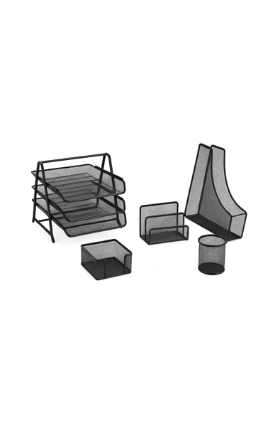 Ark Metal Ofis Seti Siyah ürün görseli