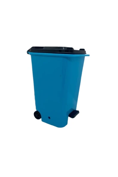 Ark MasaÜstü Kalemlik Çöp Konteyner Şeklinde Mavi - Resim 2