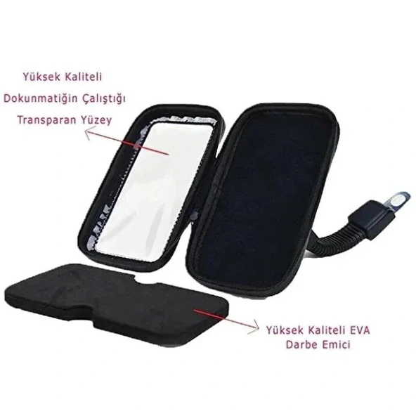 Su Geçirmez Motosiklet Telefon Tutucu - Resim 4