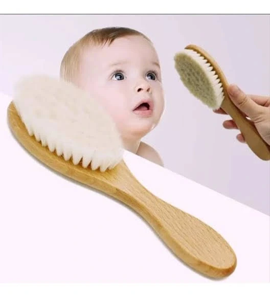 Keçi Kılı Organik Bebek Banyo Tarağı - Resim 3