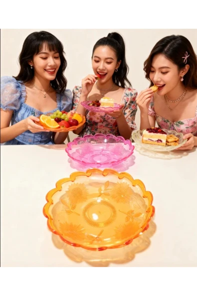 Ark Meyvelik Salata Sunum Tabağı 26 Cm ürün görseli