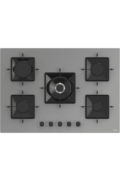 Ferre SS038 Kare Emaye Izg.75 cm  Gri Cam Ocak ürün görseli