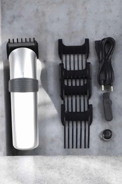 4 Taraklı Taşınabilir Profesyonel Saç ve Sakal Kesme Tıraş Makinesi - Resim 5