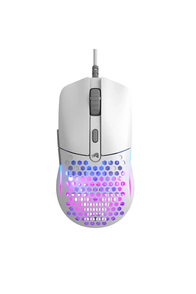 Glorious Model O Eternal Rgb Kablolu Gaming Mouse - 55G Ağırlık - Rgb - 6 Tuş - 12K Dpı - Beyaz - Resim 2