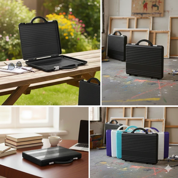 Ark Proje Çizim Evrak Dosya Çantası Siyah - Resim 3