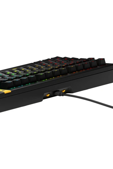 Glorious GMMK3 75% Hall Effect RGB Kablolu Mekanik Modüler TR Gaming Klavye – Siyah - Resim 4