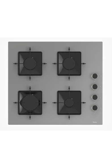 Ferre SS208 Gri Kare Ankastre Cam Ocak 60 cm ( Kare Gözlü ) ürün görseli