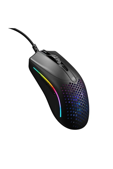 Glorious Model O 2 Mini Kablolu RGB UltraLight Gaming Mouse 26K DPI 49g – Mat Siyah - Resim 6