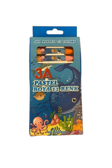 3A Pastel Boya 12 Renk 2 Adet Fiyatıdır - Resim 4