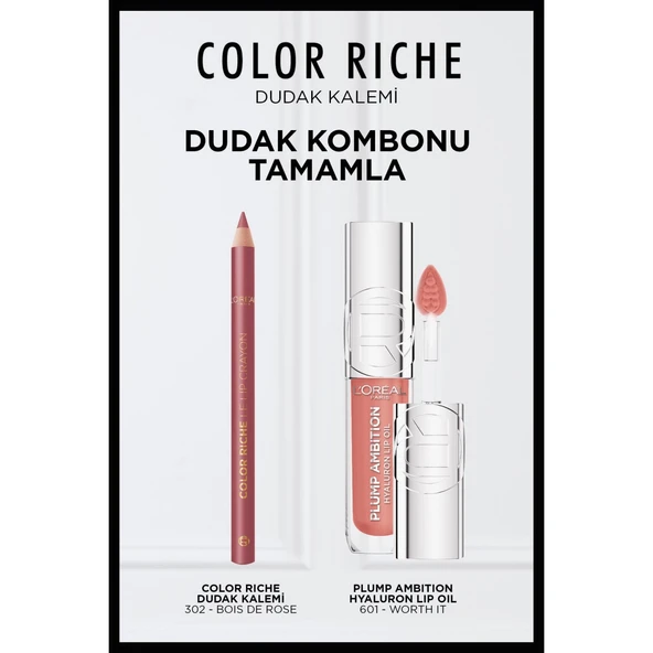 L'Oréal Paris Color Riche Dudak Kalemi - 302 Bois de Rose - Resim 3