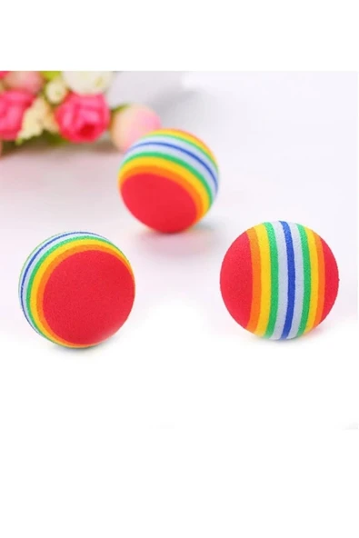 Sünger Kedi Köpek Çiğneme Ve Oyun Topu 4 Adet - Resim 3