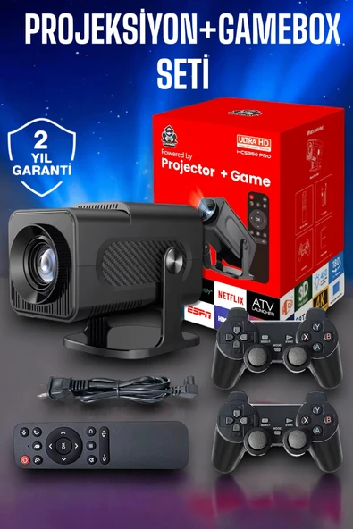 Bluetooth ve Yüksek Çözünürlükle Donatılmış Kompakt Projeksiyon Cihazı ürün görseli 1