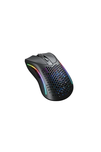 Glorious Model D 2 Kablosuz RGB Ergonomik Gaming Mouse 26K DPI 66 g – Mat Siyah - Resim 4