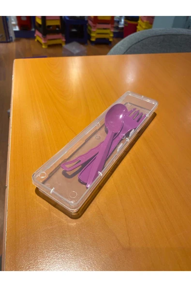 Ark Plastik Çatal Kaşık Bıçak Seti Kutulu 2 Adet - Resim 5