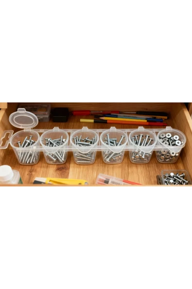 Ark Çok Amaçlı Karıştırma Saklama Boya ve Hobi Kabı 25 ml. 4 Adet - Resim 2