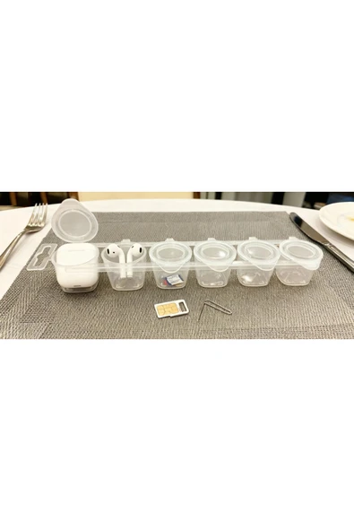 Ark Çok Amaçlı Karıştırma Hobi ve Saklama Kabı 10 ml. 4 Adet - Resim 3