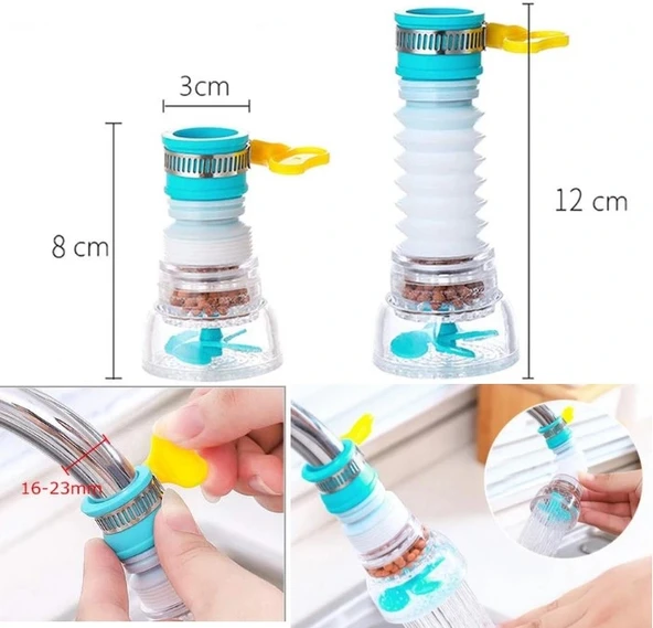 Oynar Başlıklı  Pervaneli Taşlı Musluk Başlığı - Resim 4