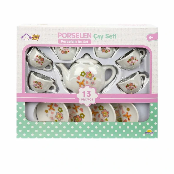 1501 Porselen Çay Seti 13 Parça -Sunman - Resim 3