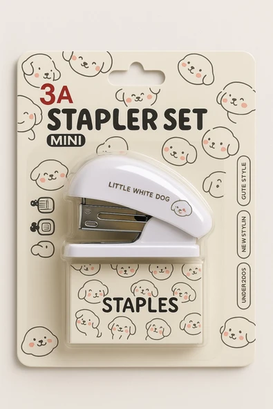 3A Pastel Renkli Mini Zımba - Resim 3