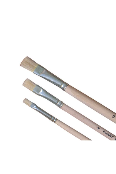 Ponart 258-16 Yassı Uçlu Kıl Fırça ürün görseli