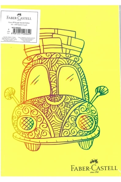 Faber Castell Faces Spiralli Defter 100 Yaprak Çizgili ürün görseli